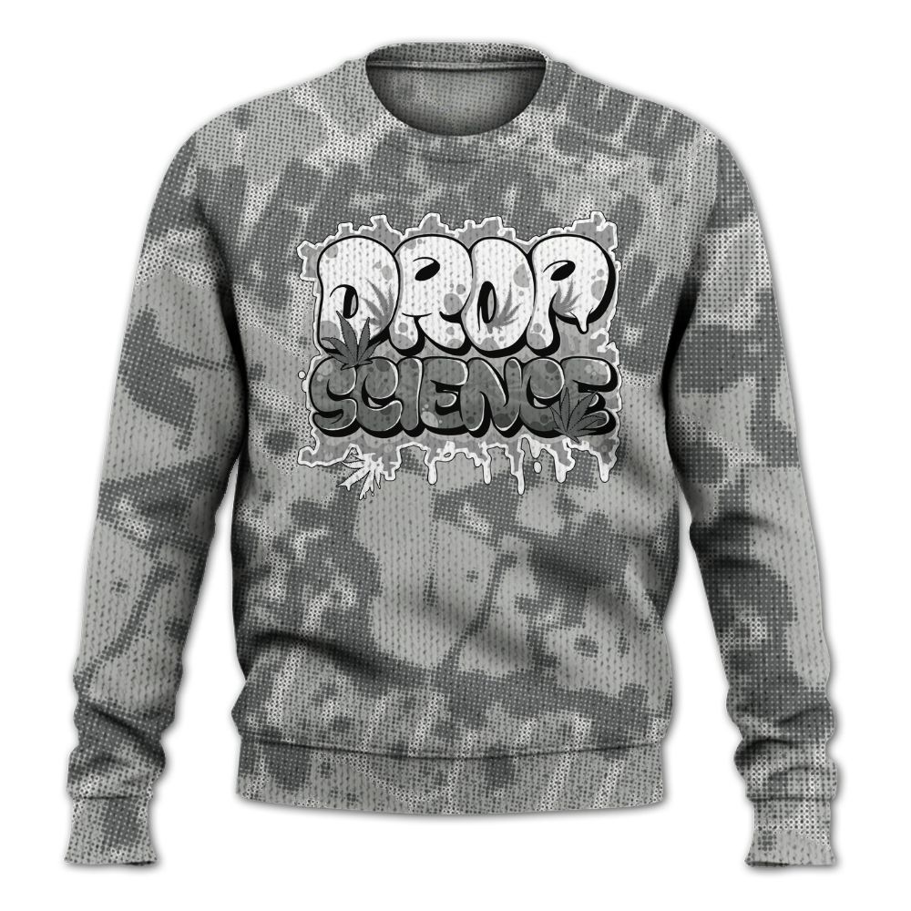 Knitted Sweater To Match Paris Cement Grey 4s - Drop Science Street