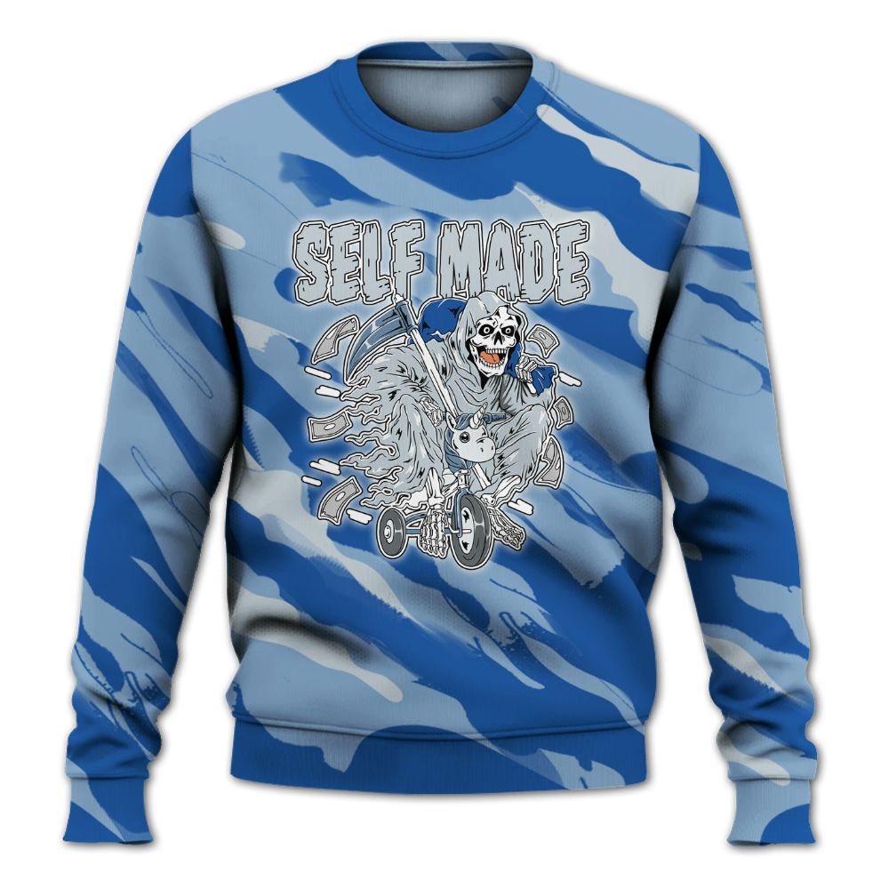 Sweatshirt To Match Low Space Jam 11s - Self Make Skeleton Colored All Over Print