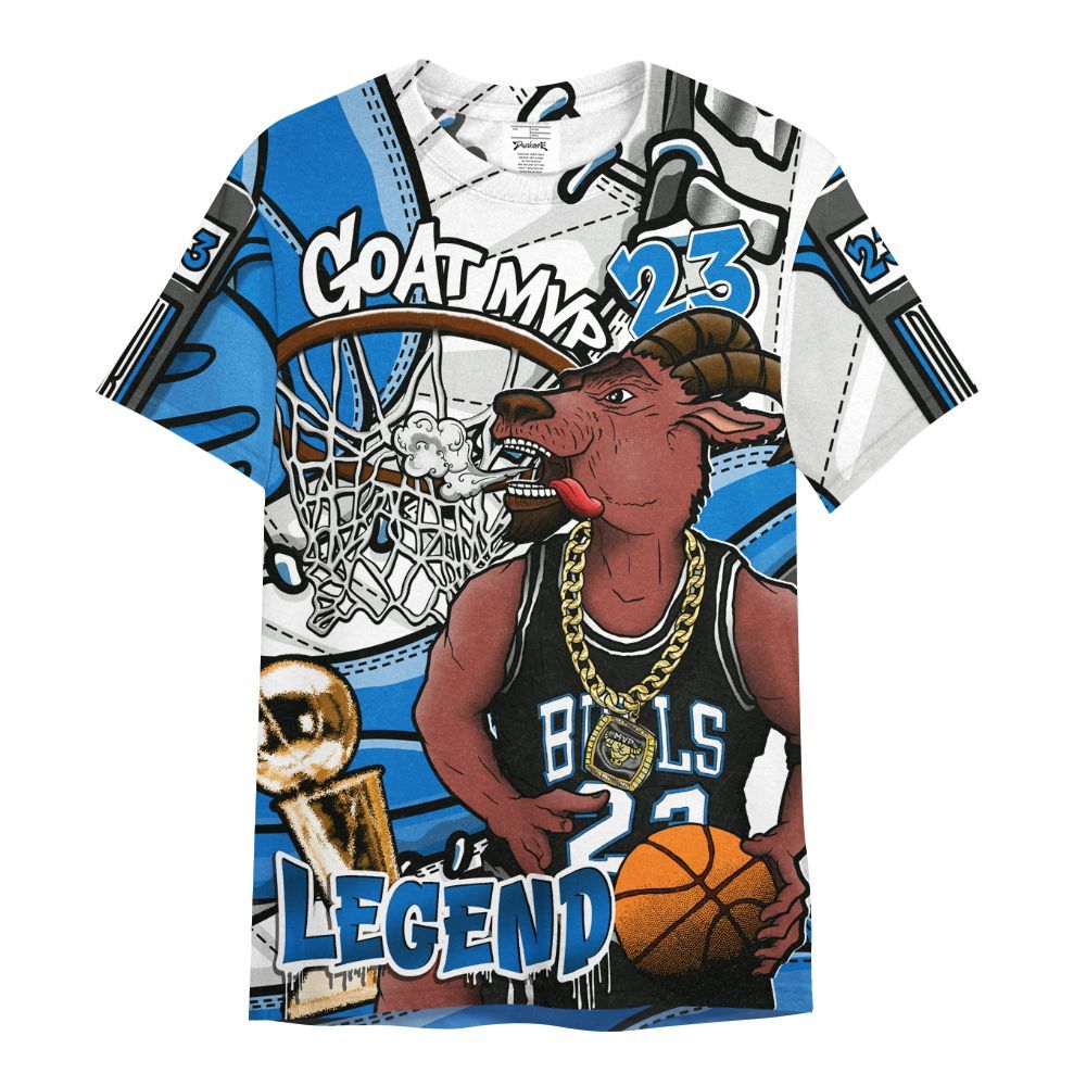 Shirt To Match Blueberry 12s - 23 Goat JD All Over Print