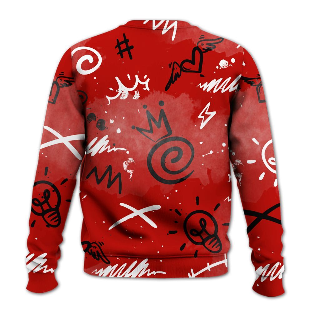 Sweatshirt To Match OG Fire Red 5s - Drip Been Di2ferent All Over Print