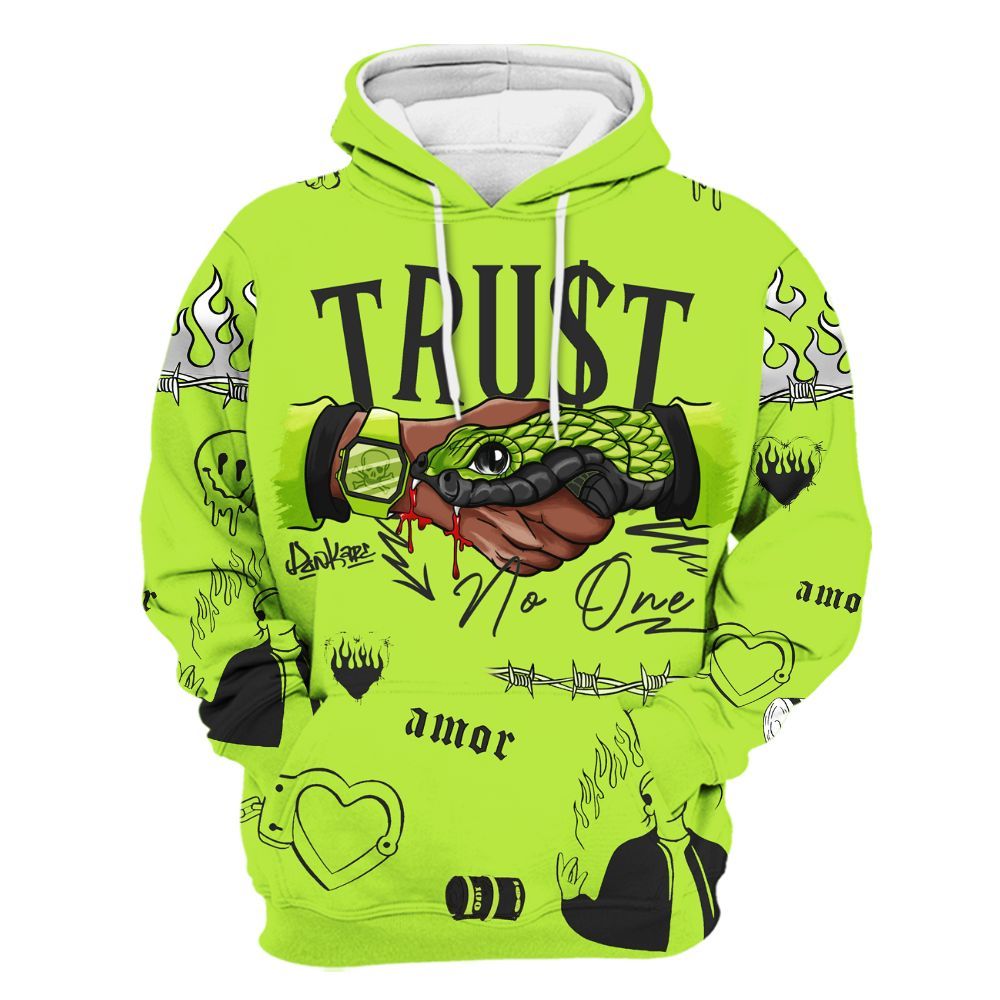 Hoodie To Match Air Force 1 Low Dance Volt - Snake Trust No One All Over Print