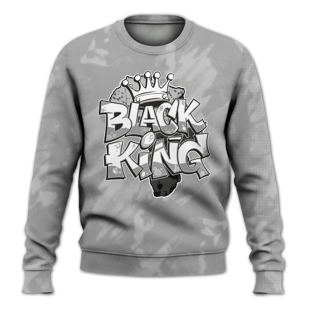 Sweatshirt To Match Black Wolf Grey 12s - B-King Shirt Unisex Oufit All Over Print