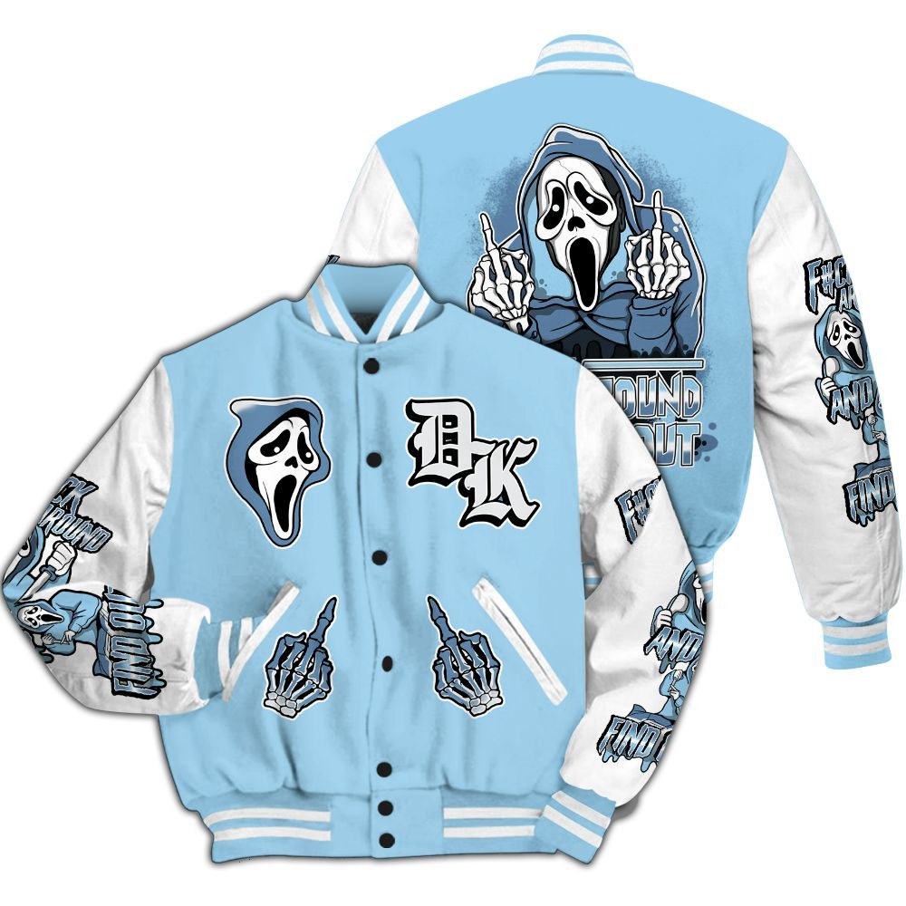 Varsity Jacket To Match Legend Blue 11s - F#CK And Find Out Graphic All Over Print