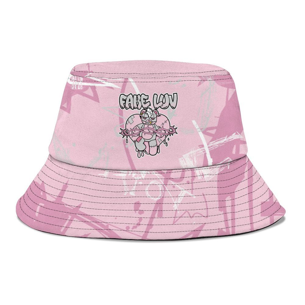 Bucket Hat To Match Orchid 4s - False Romance Hugz Messyz Graphic