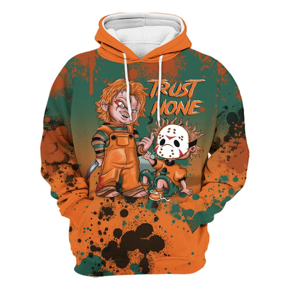 Hoodie To Match Dunk Low Ceramic - Trust No One Scary All Over Print