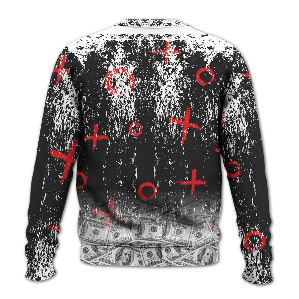 Sweatshirt To Match Prime 93 Fire Red - Selfmade Unique Grunge All Over Print