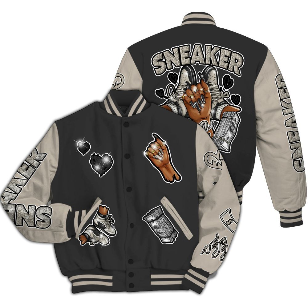 Varsity Jacket To Match RM Light Bone 4s - Sneakerz Girlz All Over Print