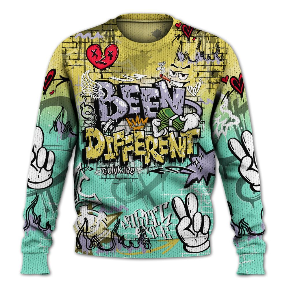 Sweater To Match Dunk Low Easter 2026 - Been Dif2erent Drip Graffiti Graphic