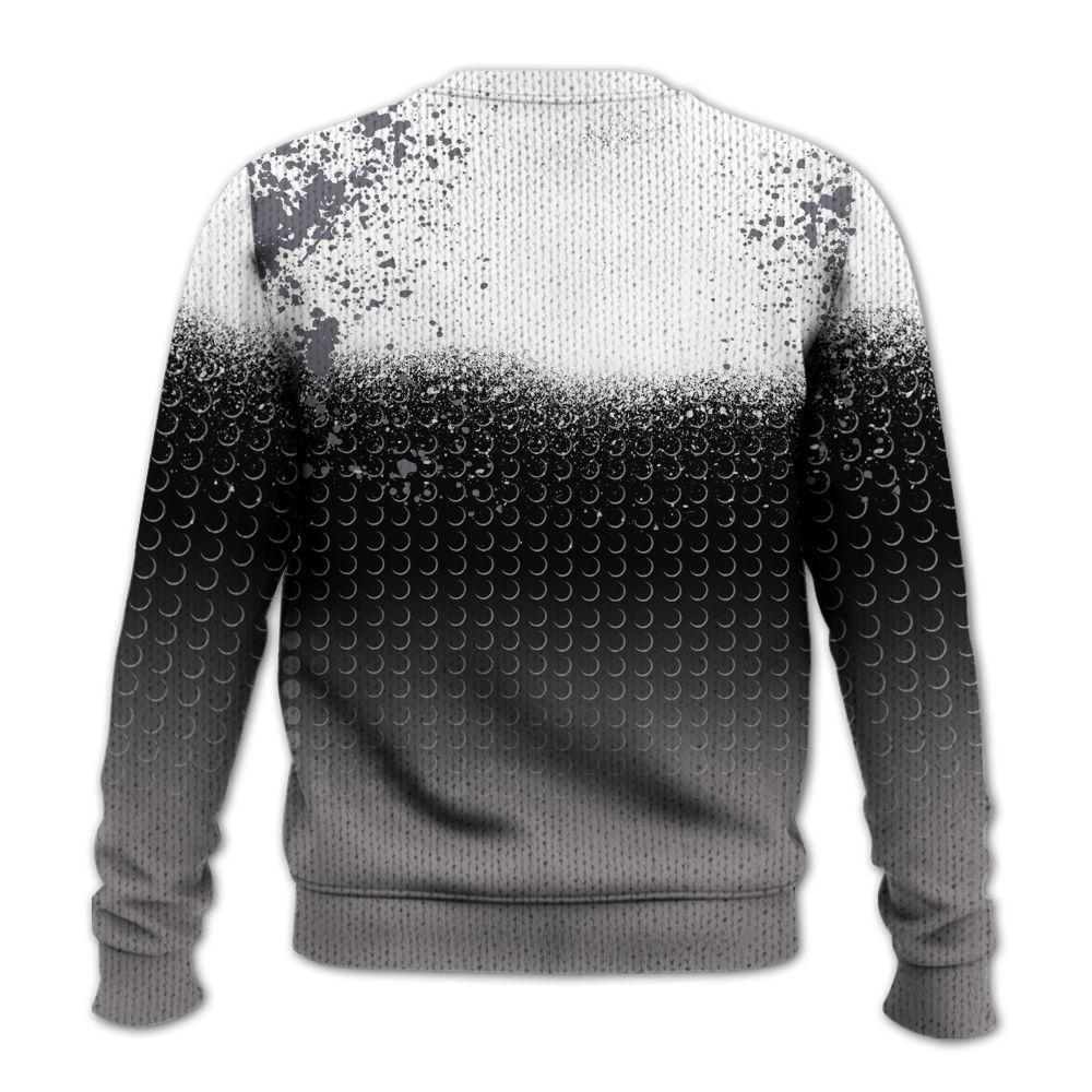 Knitted Sweater To Match Cool Grey 11s - Halftone Time Is Money