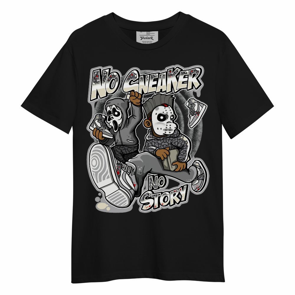 Shirt To Match Cement Grey 3s - Sneakers Make Story Graphic Unisex Shirt