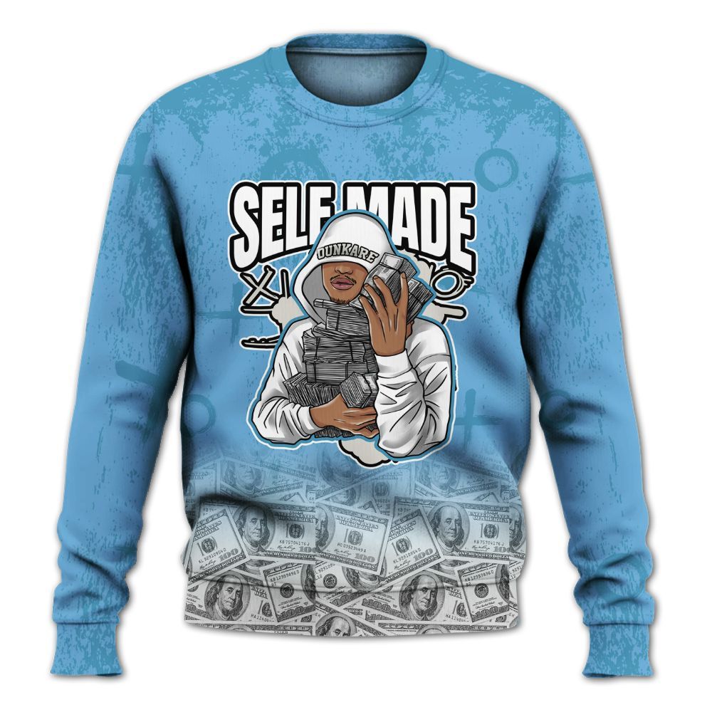 Sweatshirt To Match SB Dunk Low University Blue - Selfmade Unique Grunge All Over Print