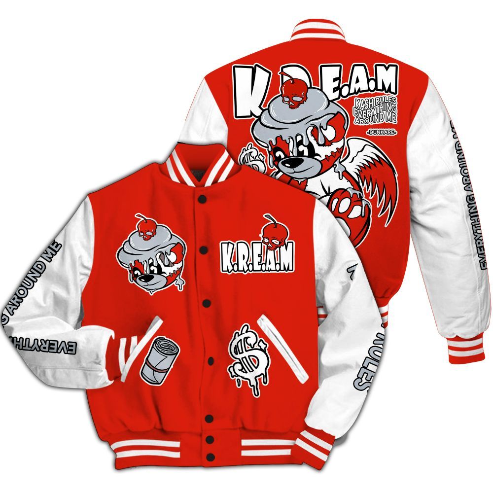 Varsity Jacket To Match Retro Cherry 11s - Loot Bear All Over Print