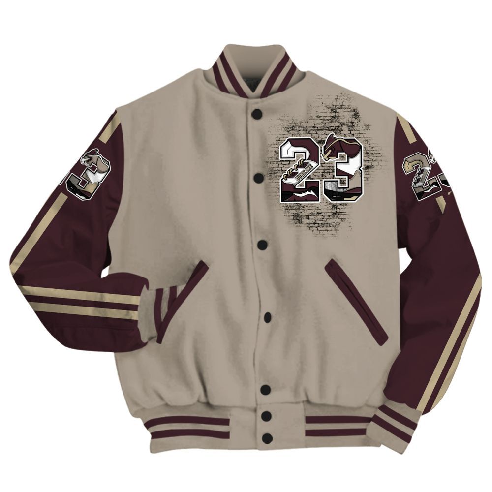 Varsity Jacket To Match AMM Retro Phantom 4s - Custom Name Number 23 5s All Over Print
