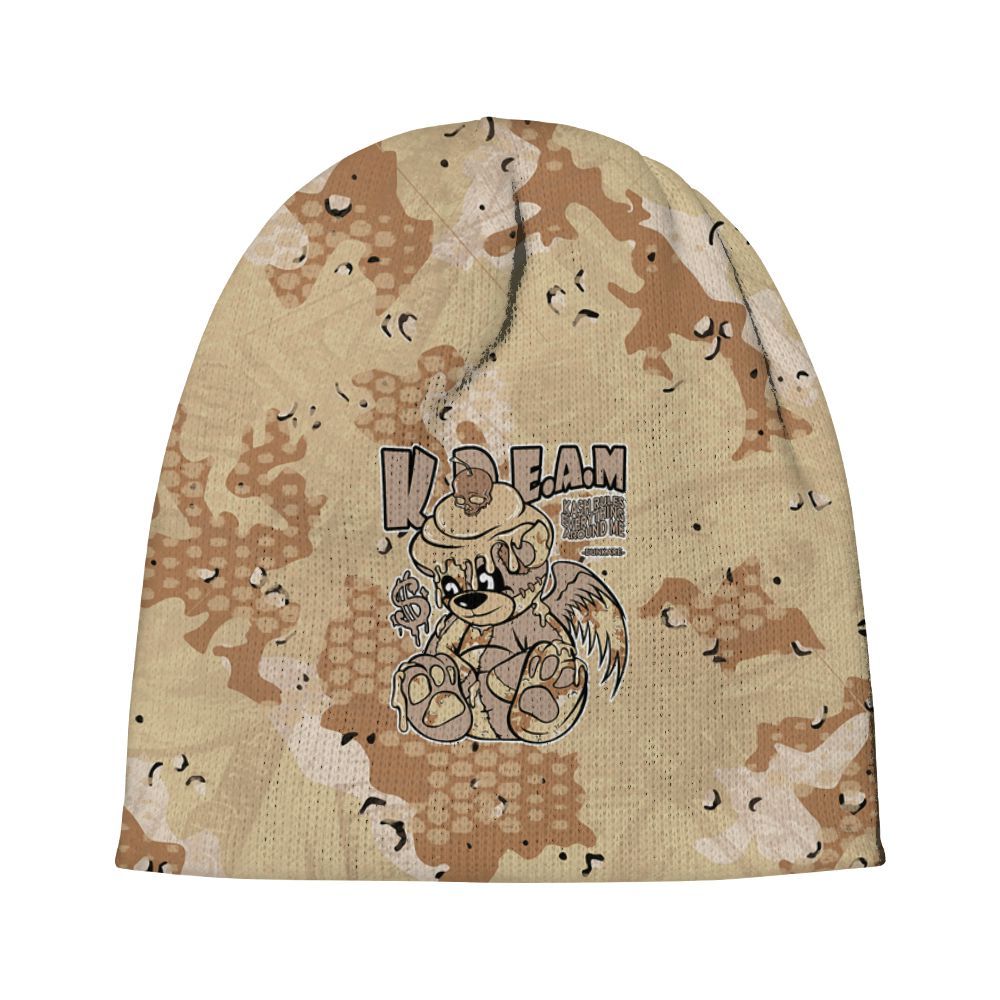 Beanie Hat To Match Desert Camo 3s - Loot Bear Graphic