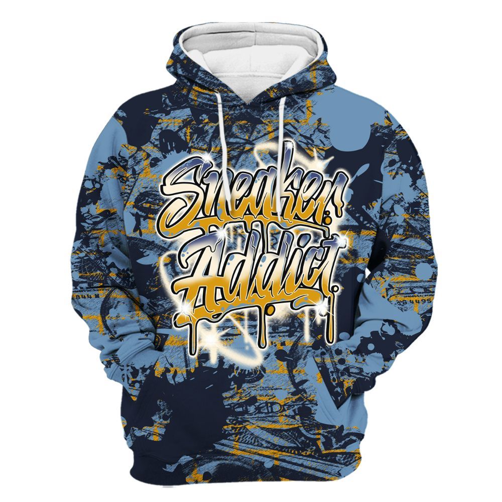 Hoodie To Match High OG First In Flight 1s - Addiction Sneakers Graphic Street Art All Over Print