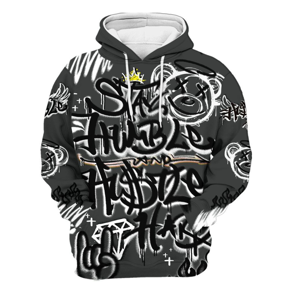 Hoodie To Match White Thunder 4s - Humble Drip Streetwear Graffity All Over Print