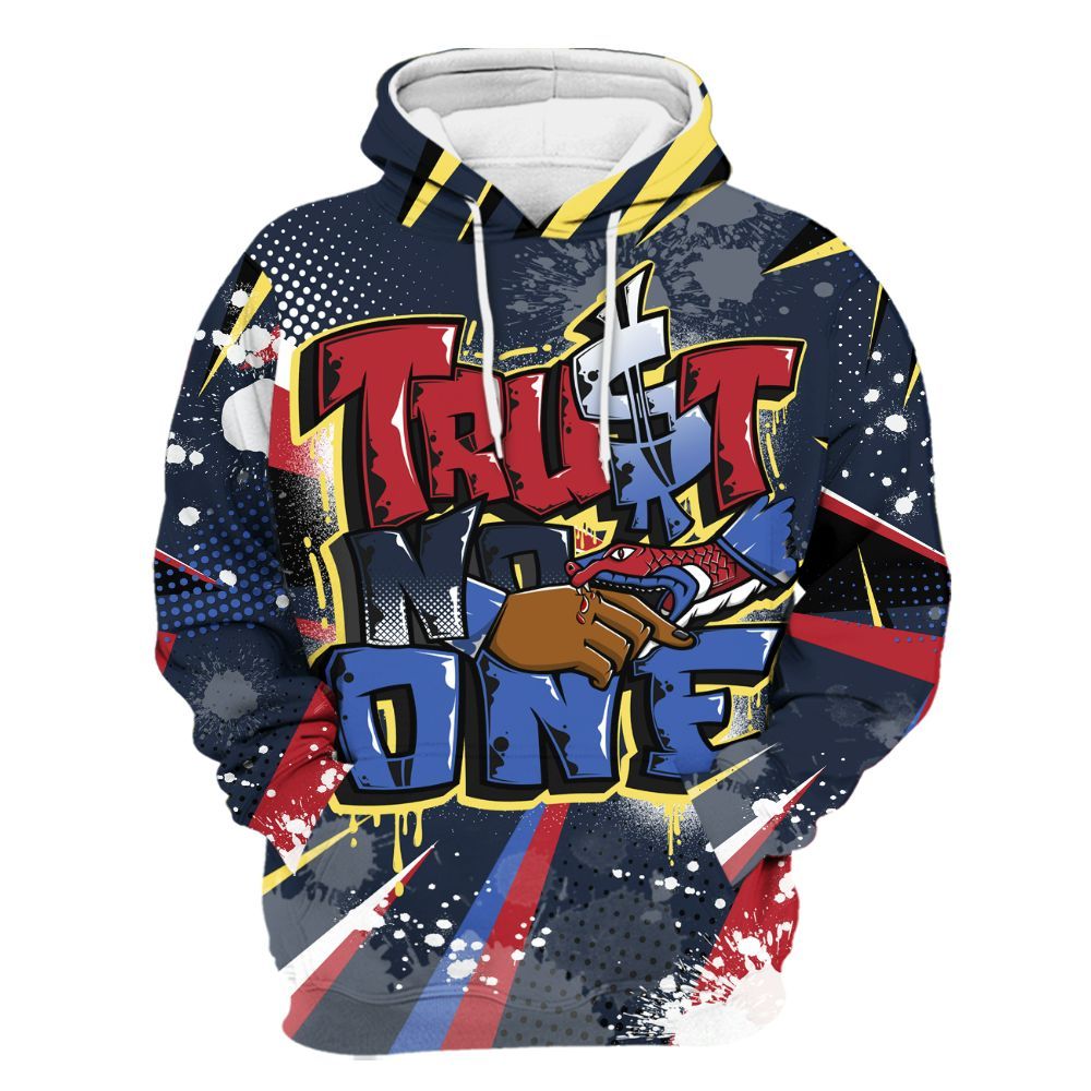 Hoodie To Match Dunk Low COJP What The 2024 - Poly Trust No One Dripping All Over Print