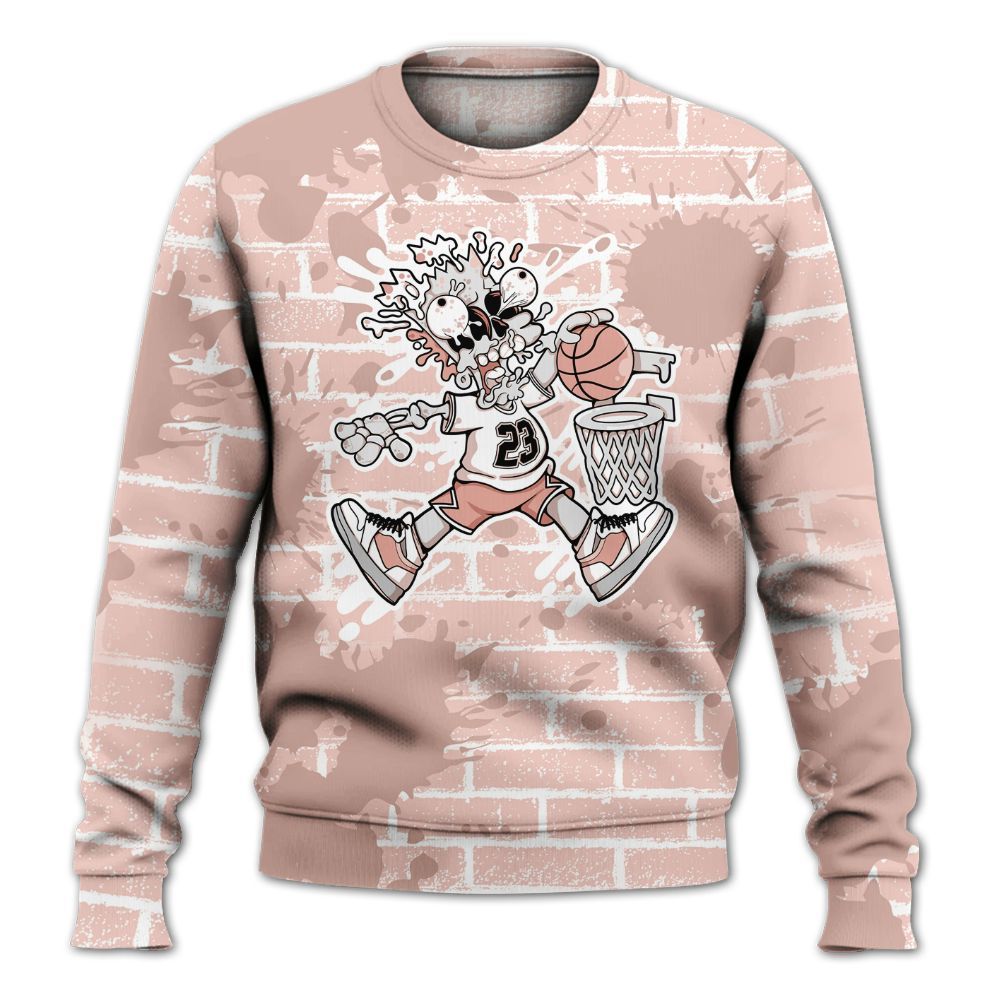 Sweatshirt To Match Low Legend Pink 11s - 85's Dunks Graphic Halloween All Over Print