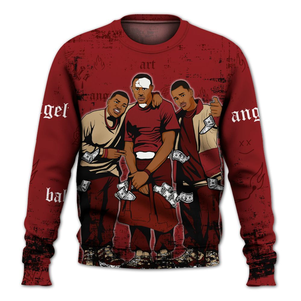 Sweatshirt To Match Bin 23 3s - Paid In Full Money All Over Print