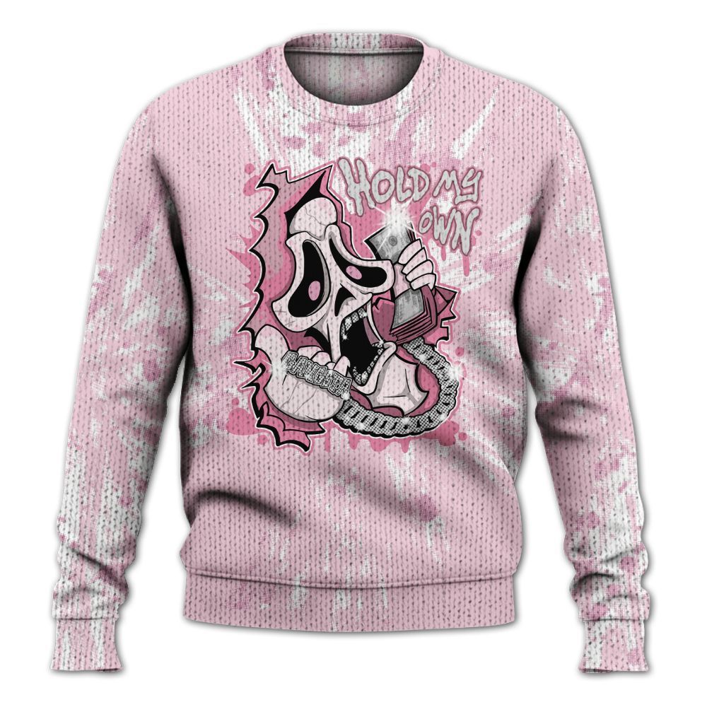 Knitted Sweater To Match Orchid 4s - Hold My Own Graphic Halloween