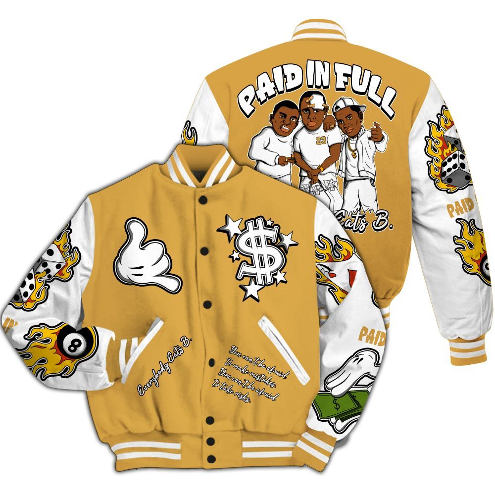 Varsity Jacket To Match Low OG Rookie Of The Year 1s Shirt, Funny Everybody Paid In Full Graphic All Over Print