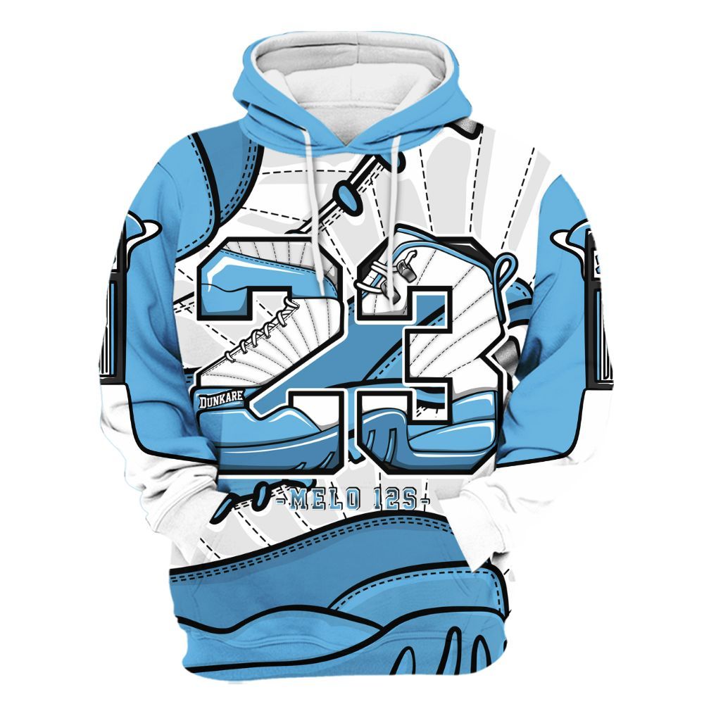 Hoodie To Match Melo 12s - Number 23 Style 12s All Over Print