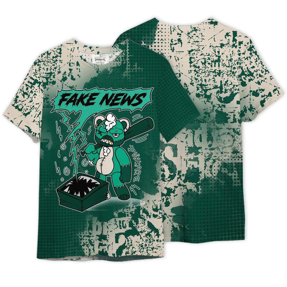 Shirt To Match Oxidized Green 4s - False News Hugz Graphics Shirt Unisex