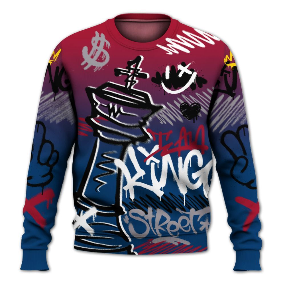 Sweatshirt To Match Rare Air 4s - Street King Chess Streetwear All Over Print