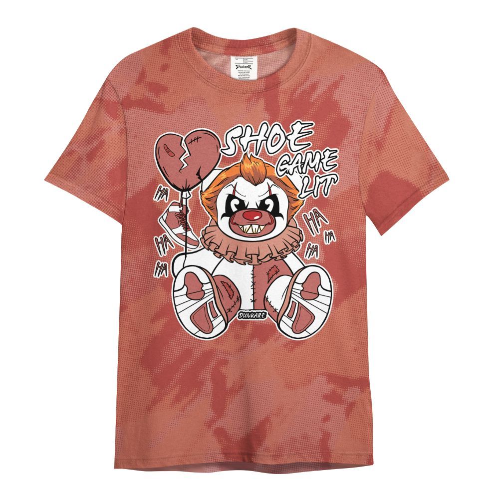 Shirt To Match Dune Red 13s - Shoe Game Bear Abstract Halftone All Over Print