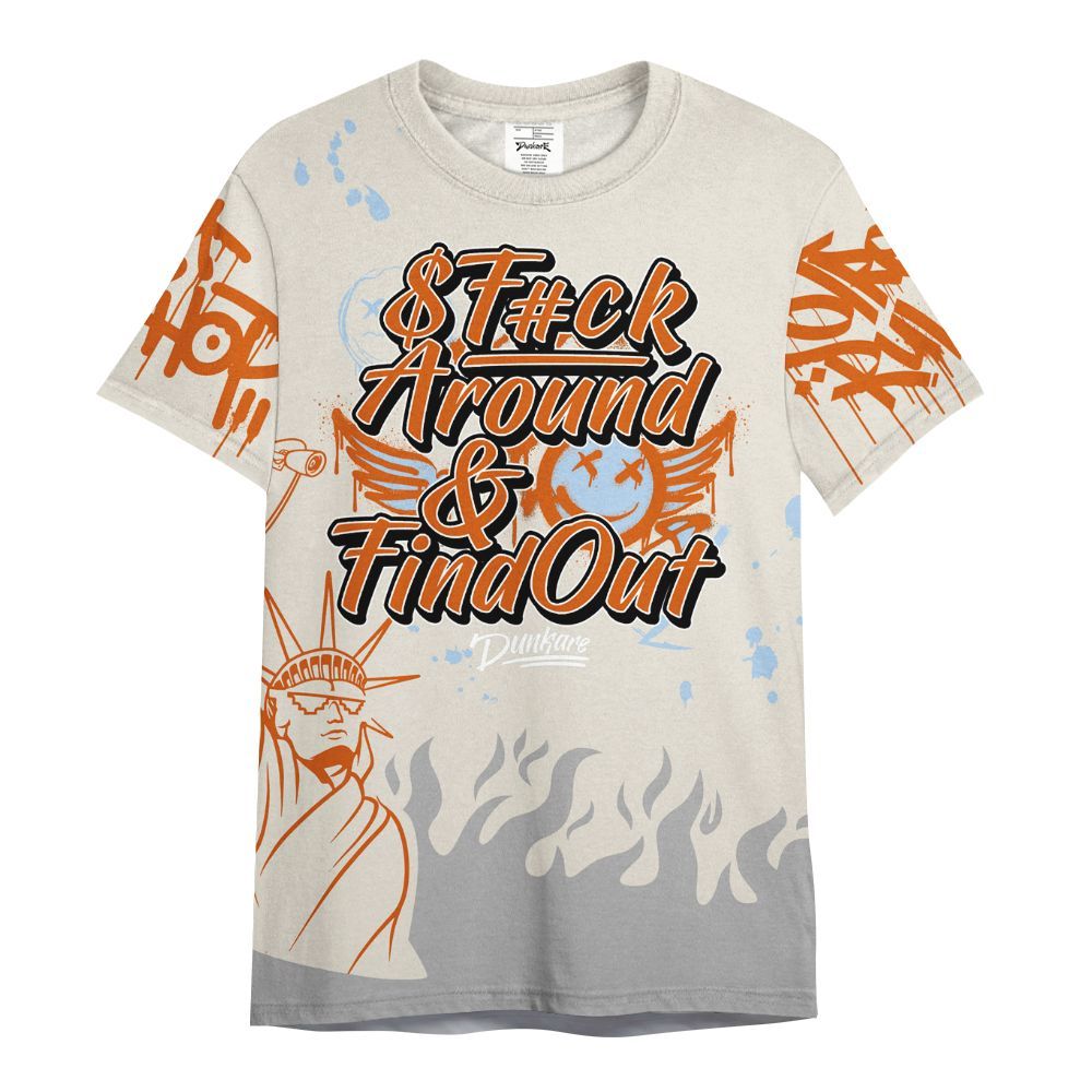 Shirt To Match SE Craft 5s - Graphic Fck Around Find Out All Over Print