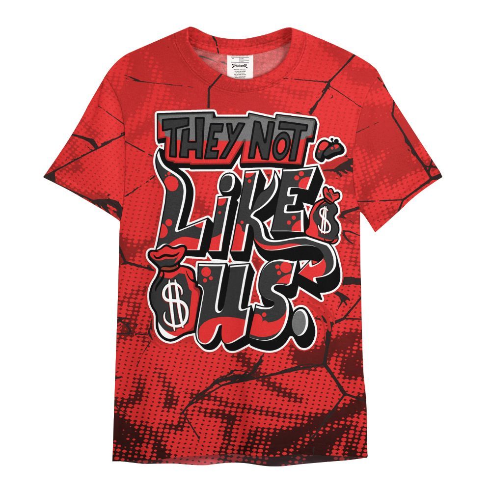 Shirt To Match Red Thunder 4s - Dislike Us Graphic All Over Print