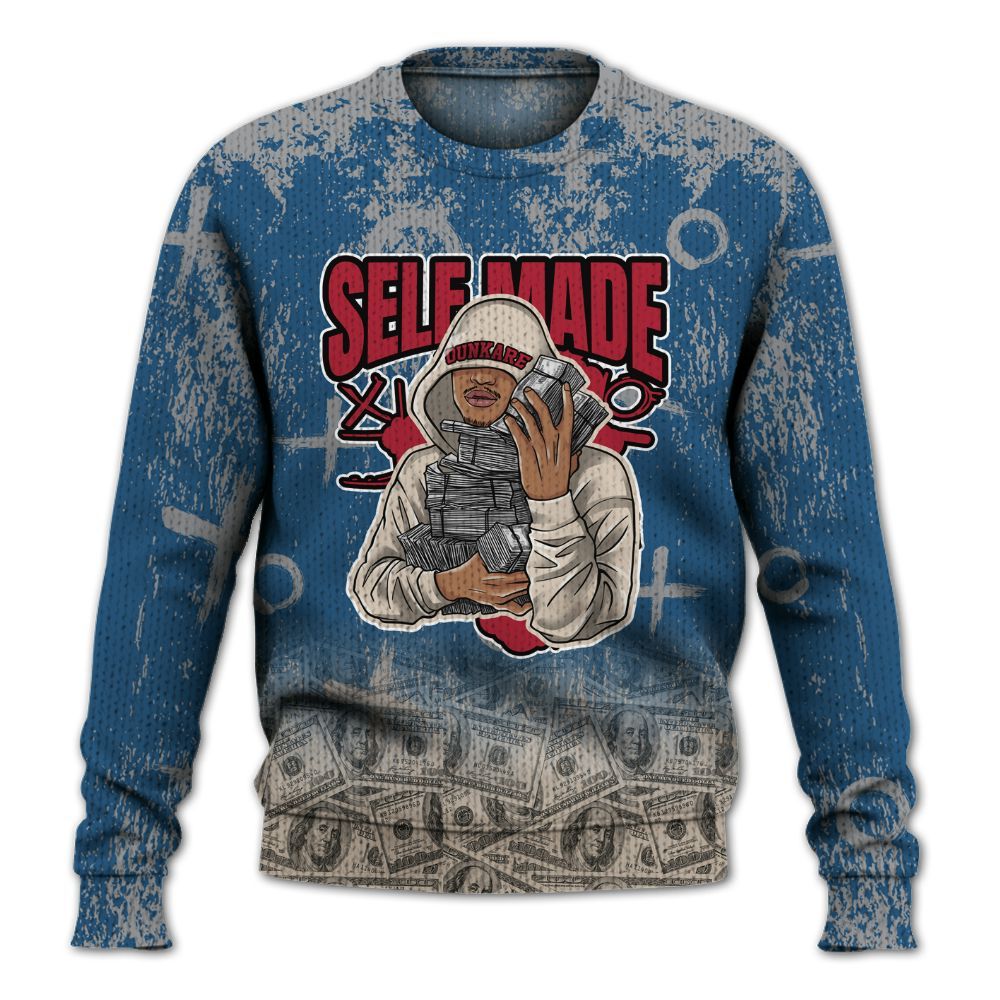 Knitted Sweater To Match Rare Air 3s - Selfmade Unique Grunge