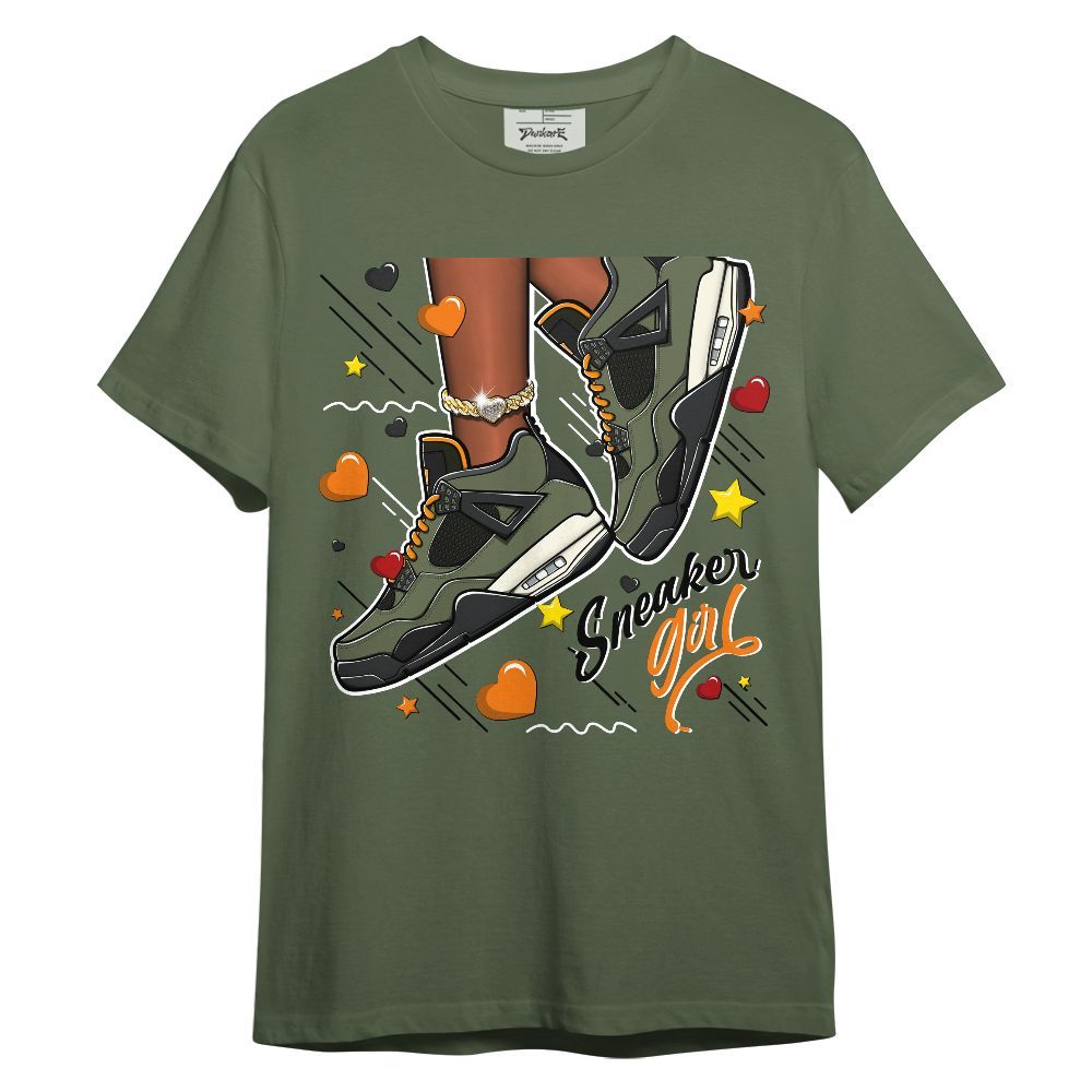 Shirt To Match Retro Undefeated 4s - SNEAKER Girl Heart Flying Graphic