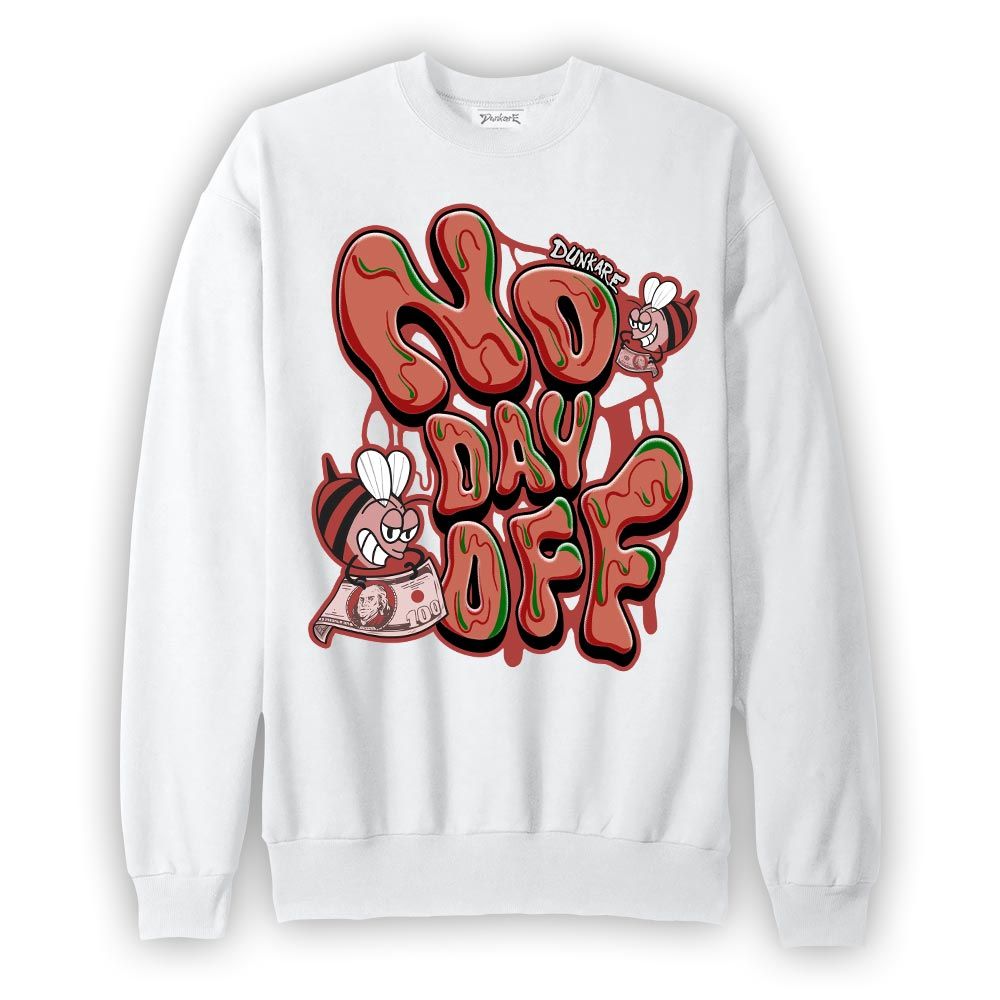 Sweatshirt To match Sweatshirt No Day Off, Dune Red 13s Sweatshirt To Match Sneaker 2704 PAT