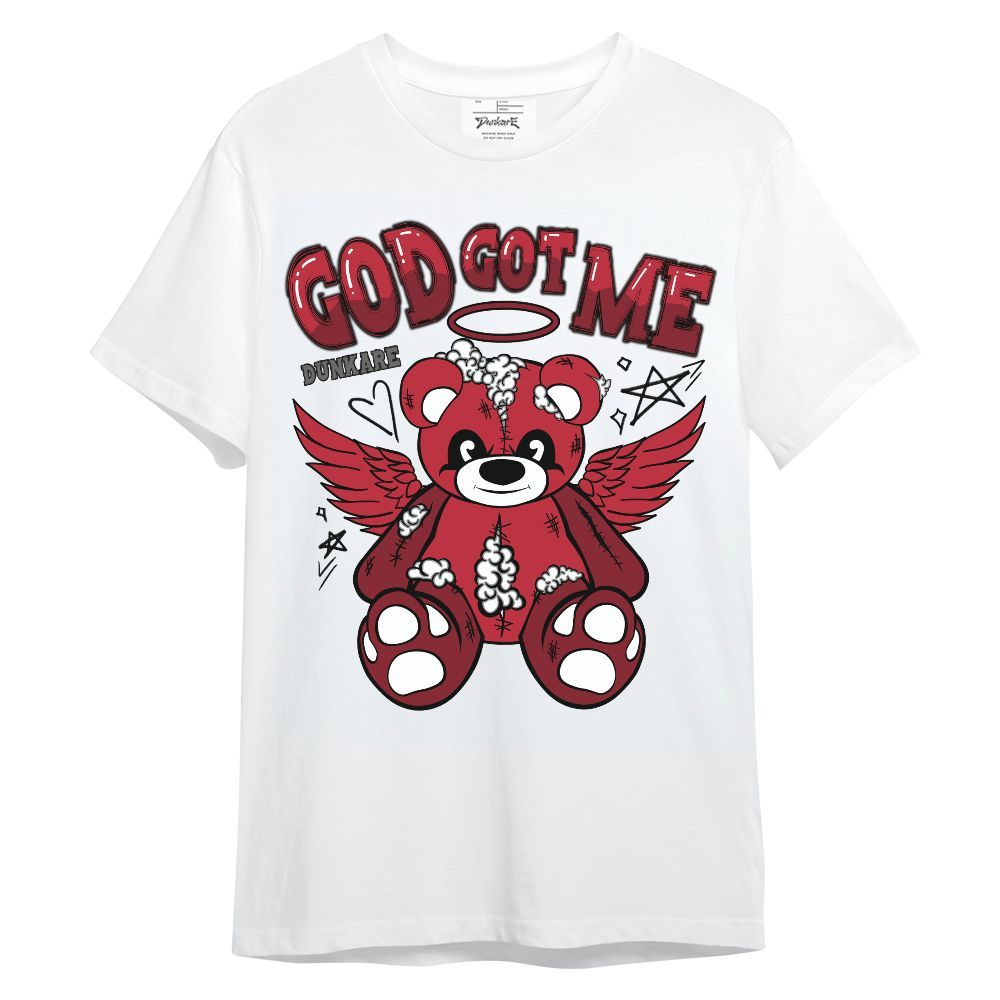 Shirt To Match Red Flint 13s - Gods Guides Me Bear Unisex Shirt