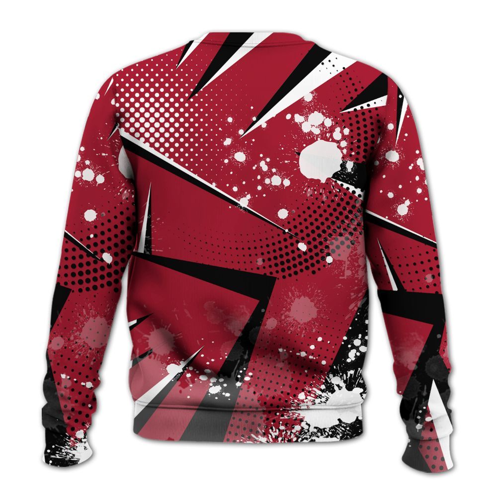 Sweatshirt To Match High OG Black Toe Reimagined 1s - Poly Trust No One Dripping All Over Print