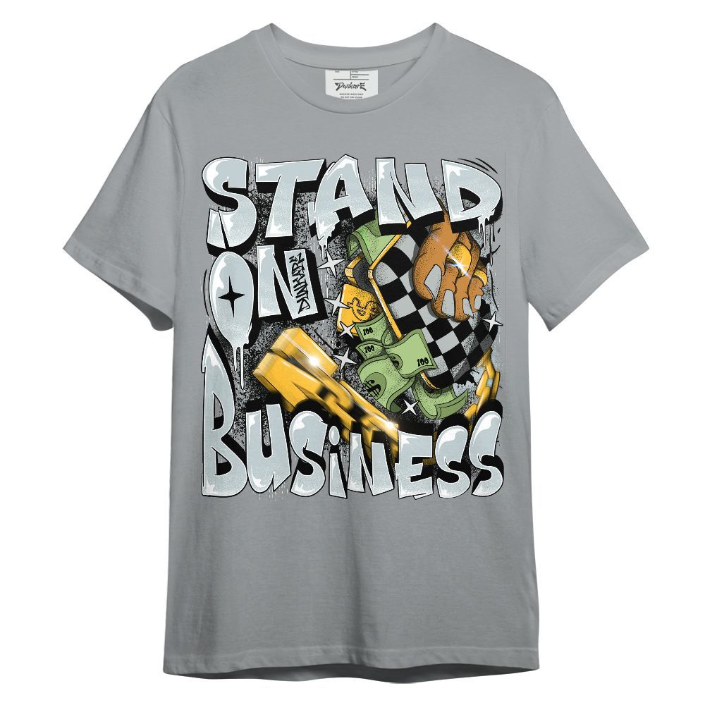 Shirt To Match Black Wolf Grey 12s - Stand Business Graffiti Money Graphic