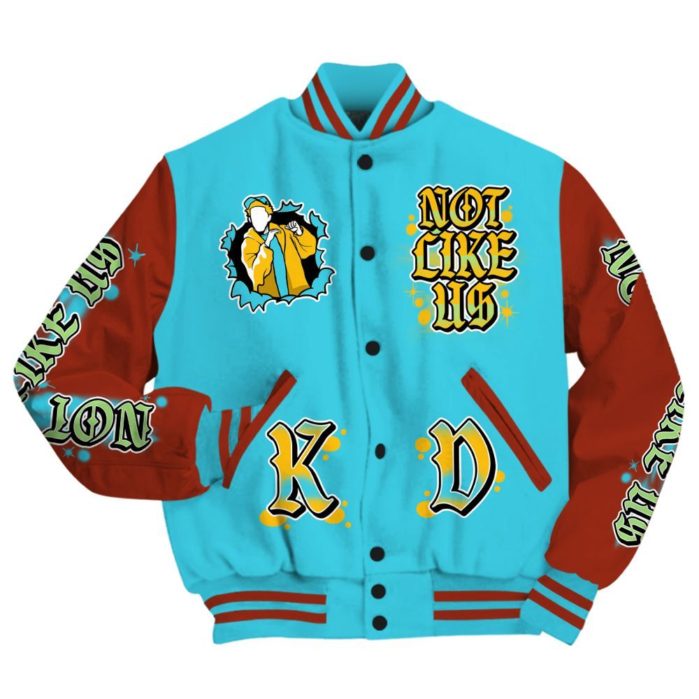 Varsity Jacket To Match SB Dunk Di'Orr Greenwood - None Like Us Graphic All Over Print