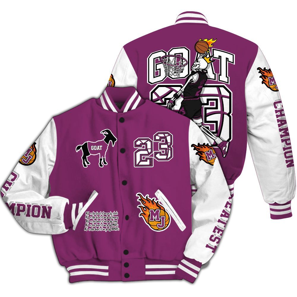 Varsity Jacket To Match Air Max Sunder Gore Tex Bold Berry - 23 G.0.A.T Jump Up Basketball All Over Print