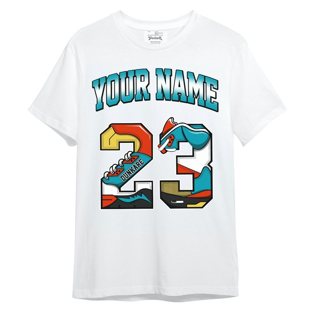 Shirt To Match Dunk Low KD 17 N7, Custom Name Number 23 5s Unisex Shirt