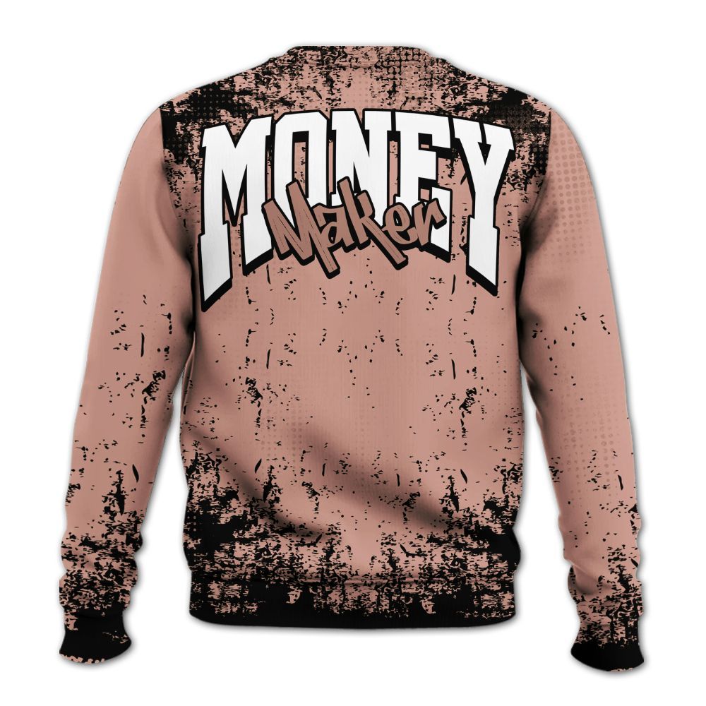 Sweatshirt To Match Valentines Day 3s - Move In Silence Money Street Retro All Over Print