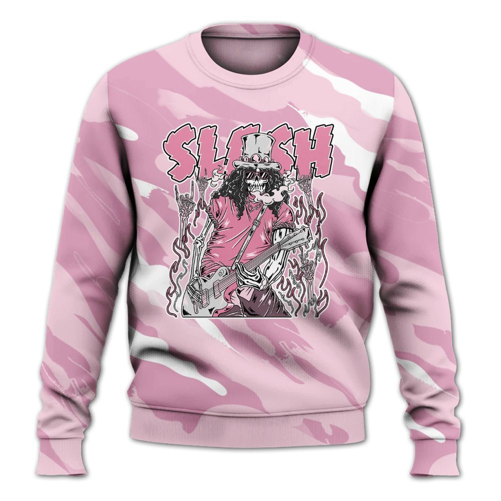 Sweatshirt To Match Orchid 4s - Slash Skeleton Colored All Over Print