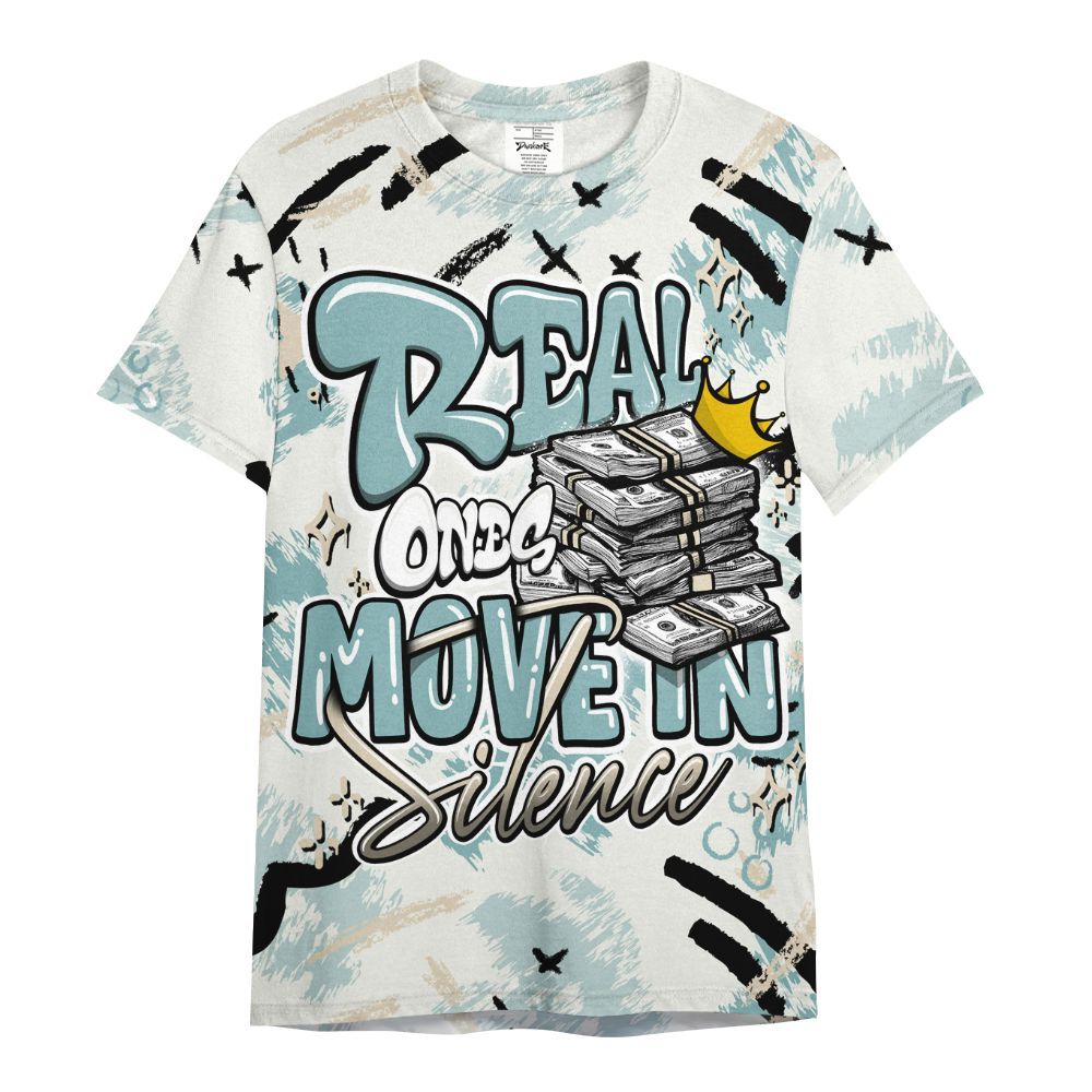 Shirt To Match Dunk Low Glacier Blue Pale Ivory - Real Ones Move In Streetwear All Over Print