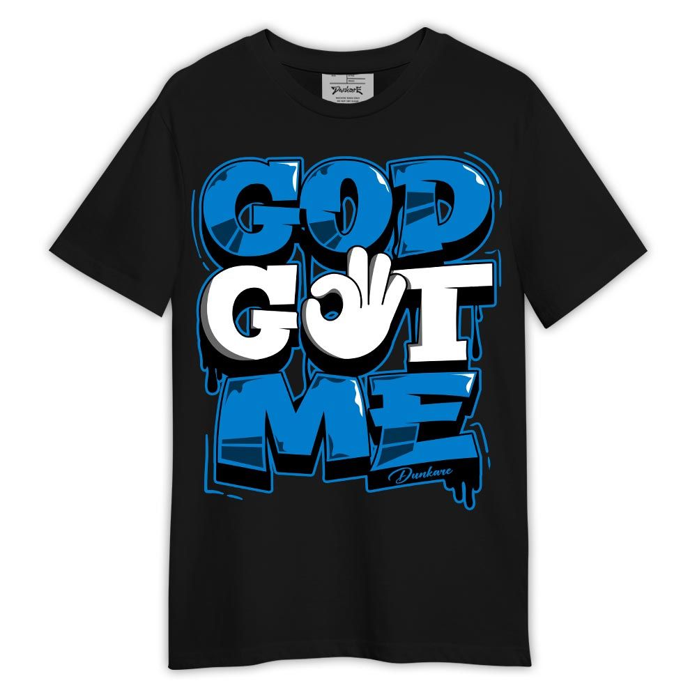 Shirt To Match Industrial Blue 4s - God And Me Shirt Military Blue 4s Outfit