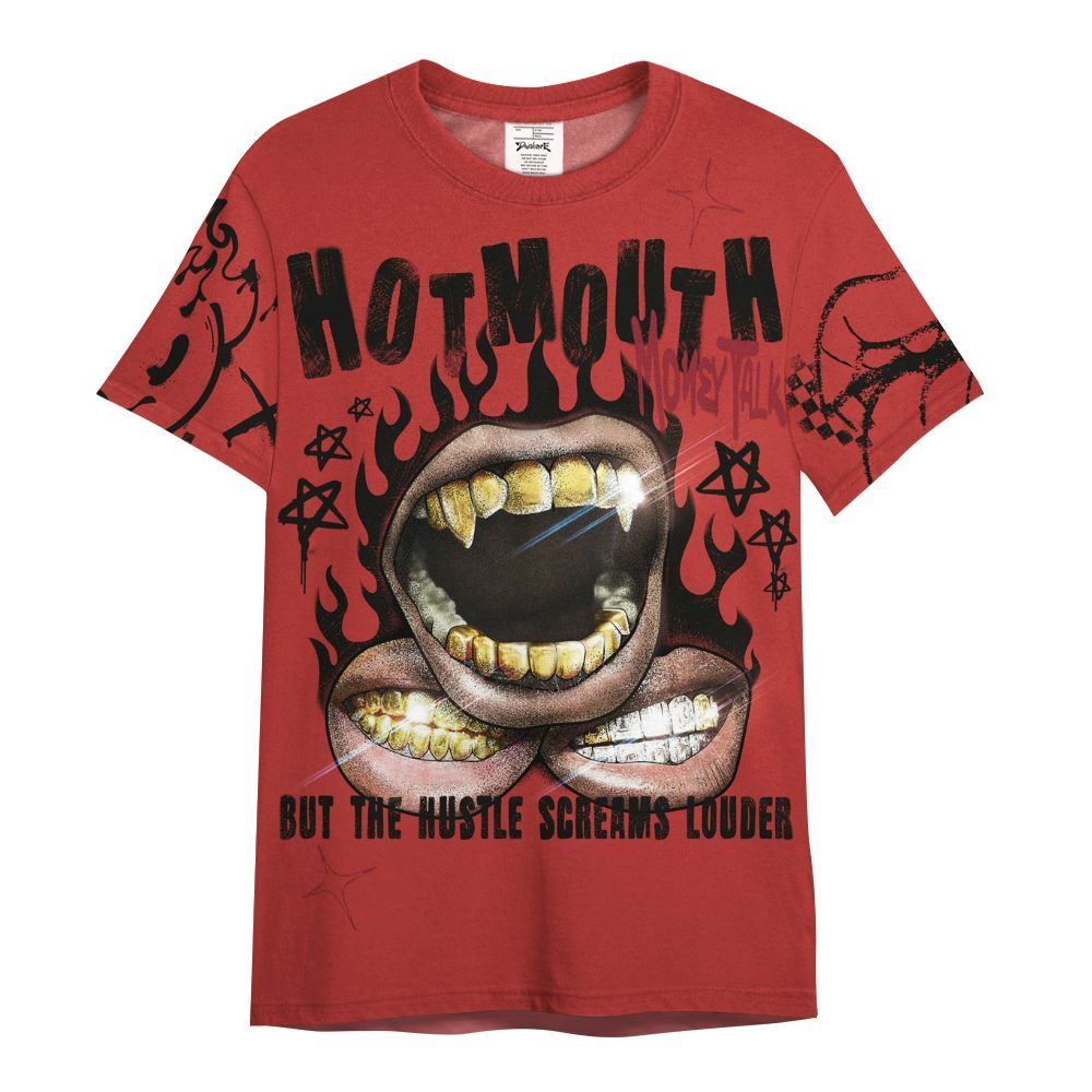 Shirt To Match Bred Reimagined 4s - Mouth Burning Street Style All Over Print