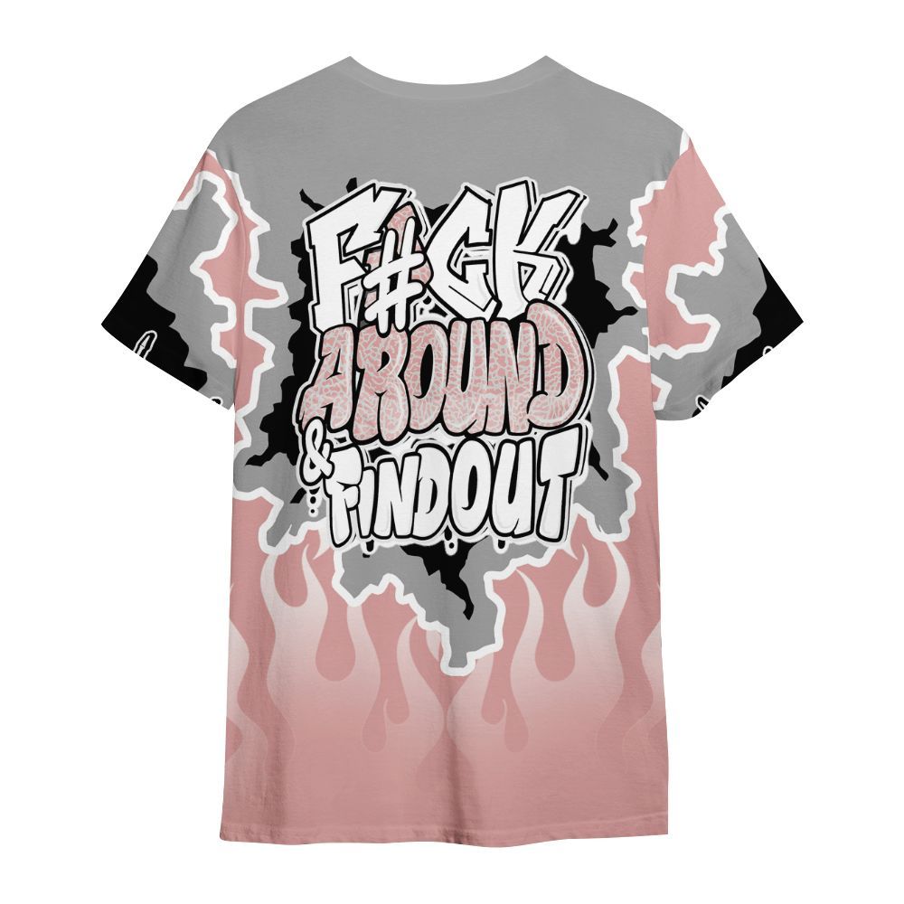 Shirt To Match Red Stardust 3s - F Around Find Out Graphic Trapped All Over Print