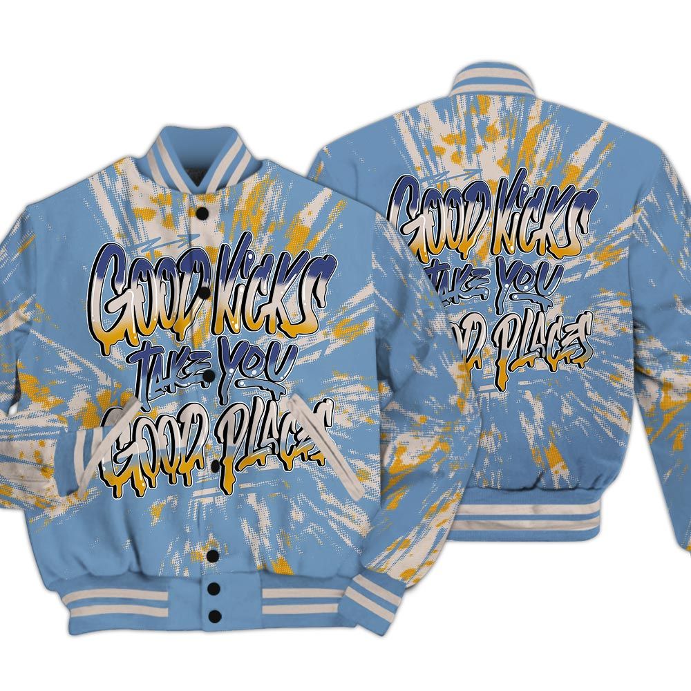 Varsity Jacket To Match High OG First In Flight 1s - Good Kick Good Places Luxury Varsity Jacket Unisex