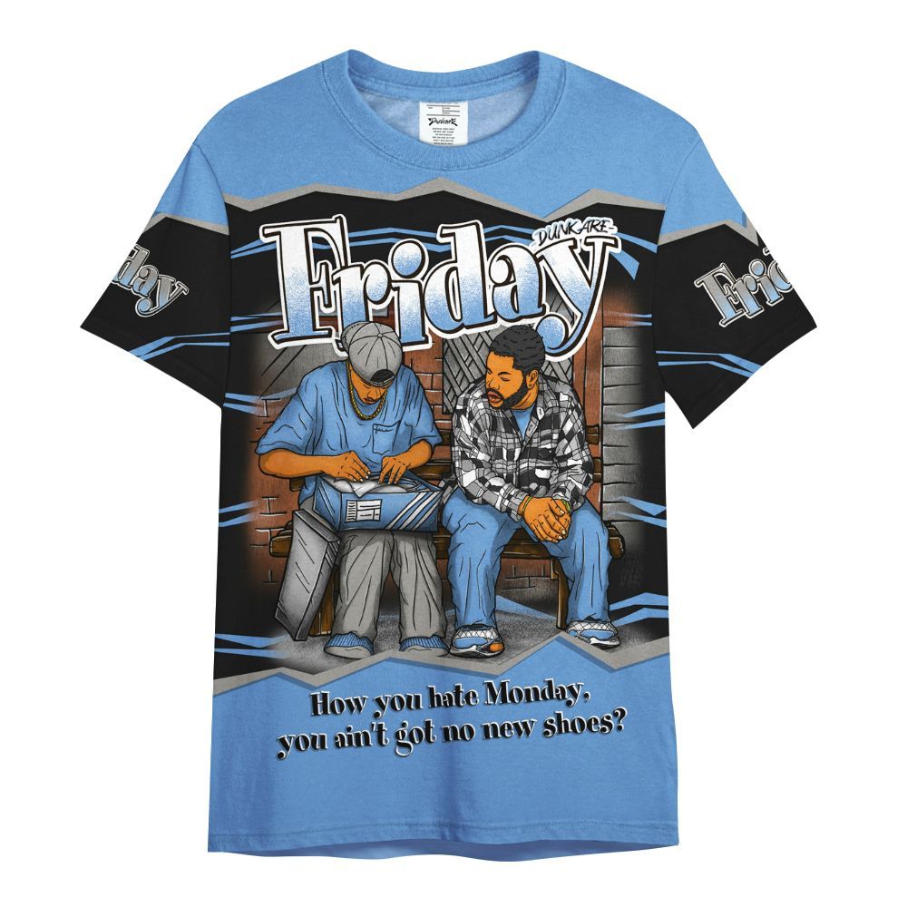 Shirt To Match Black University Blue 5s - Friday Movie 90s TV All Over Print