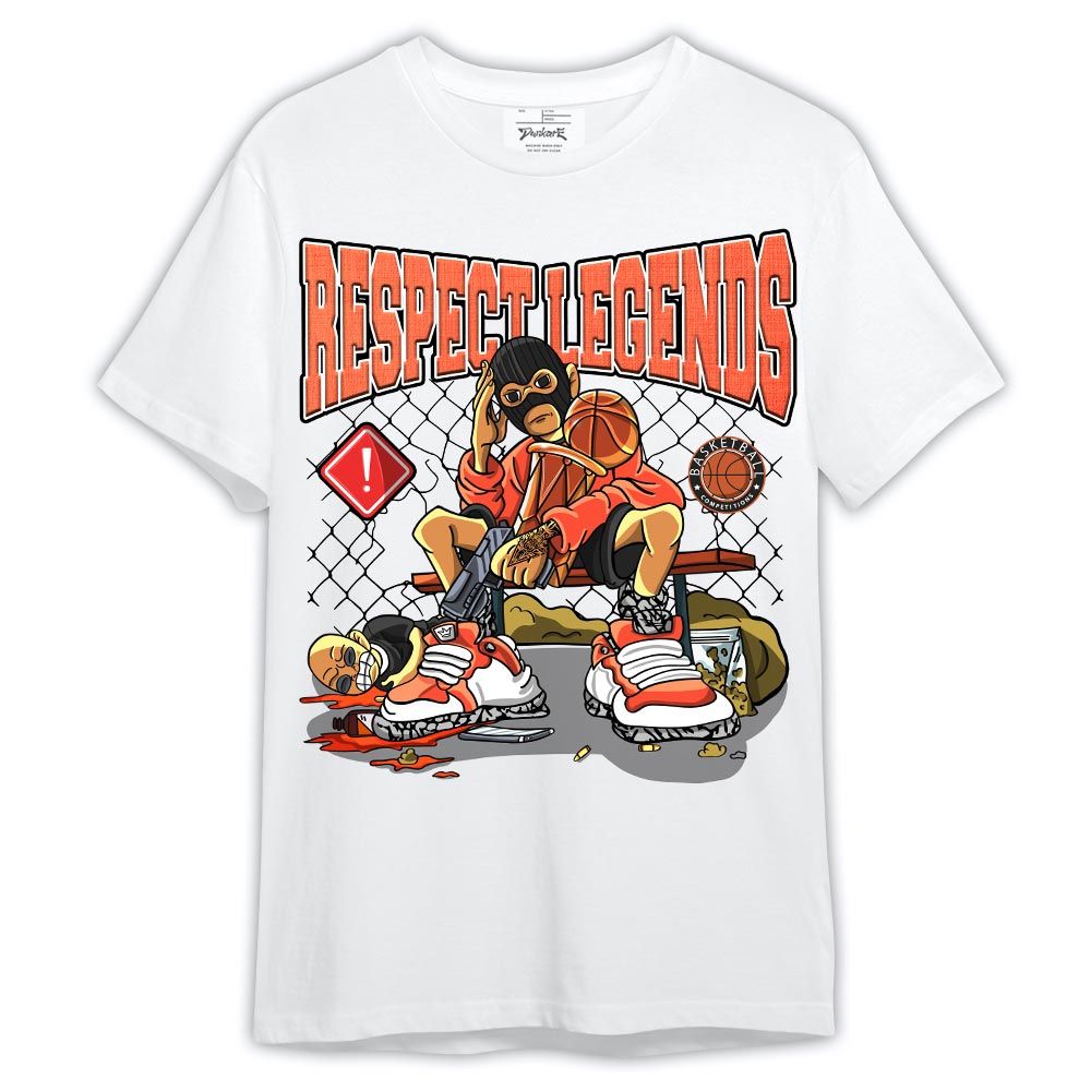 Shirt To Match Georgia Peach 3s - Respect Legends Basketball Shirt Outfit 3 Cosmic Clay 1005 TCD