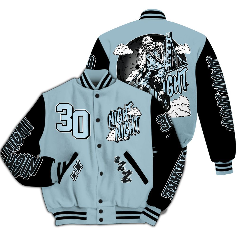Varsity Jacket To Match Chambray 7s - Seeya Skeleton All Over Print